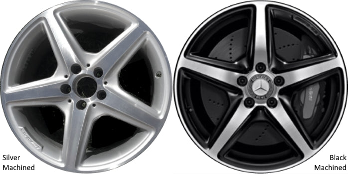 Mercedes-Benz 18" Black Machined OEM Rim Wheel 85231 A2184011502