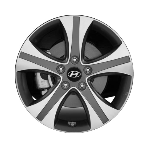 Hyundai 17" Grey Machined OEM Rim Wheel 70836 529103X550 529103X500 WHEEL