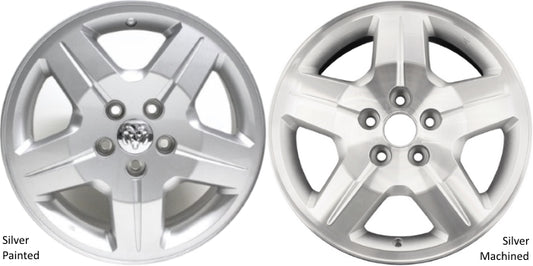 Dodge 17" Powder Coat Silver OEM Rim Wheel 2287 YW38PAKAB