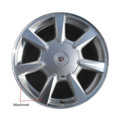 Cadillac 17" Silver Machined OEM Rim Wheel 4623 9596618