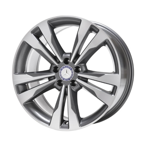 Mercedes-Benz 19" Gray Machined Face OEM Rim Wheel 85351 A2224011402 2015-2016, 2014-2017, 2015-2017