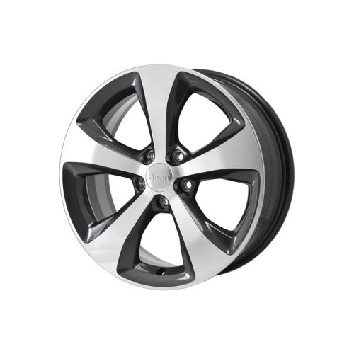 Jeep 18" Grey Polished OEM Rim Wheel 9159 5XT12DX8AA Cherokee