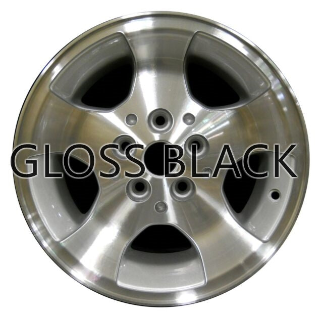 Jeep 15" Gloss Black OEM Rim Wheel 9024 2000-2006