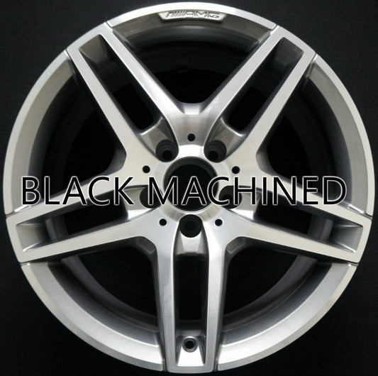 Mercedes Benz 18" Black Machined OEM Rim Wheel 85398 A2124010300 A21240103007x23 A21240103007x21