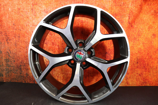 Alfa Romeo 19" Charcoal Grey Machined OEM Rim Wheel 58171 156132271