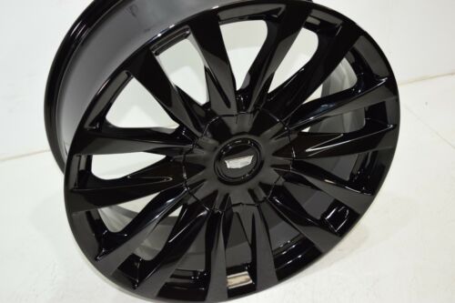 Cadillac 22" Gloss Black OEM Rim Wheel 4873 84258724 23376238