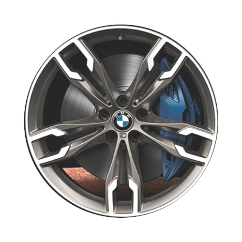 BMW 20" Gray Machined OEM Rim Wheel 86335 36117855087   2018-2020, 2017-2020, 2018-2022