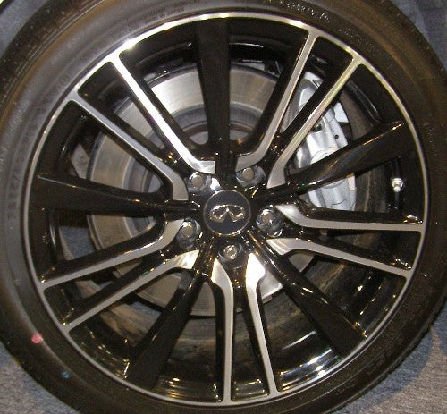 Infiniti 19" Black Machined OEM Rim Wheel 73792, 73812 D0C004HK9C D0C004HK9A