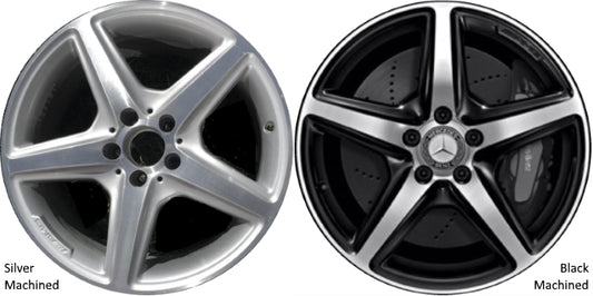 Mercedes-Benz 18" Black Machined OEM Rim Wheel 85231 A2184011502