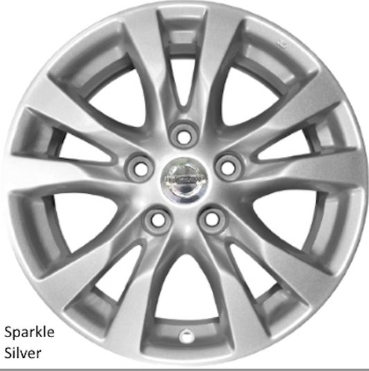 Nissan 16" Sparkle Silver OEM Rim Wheel 62718 403009HP9A 403003TA1A