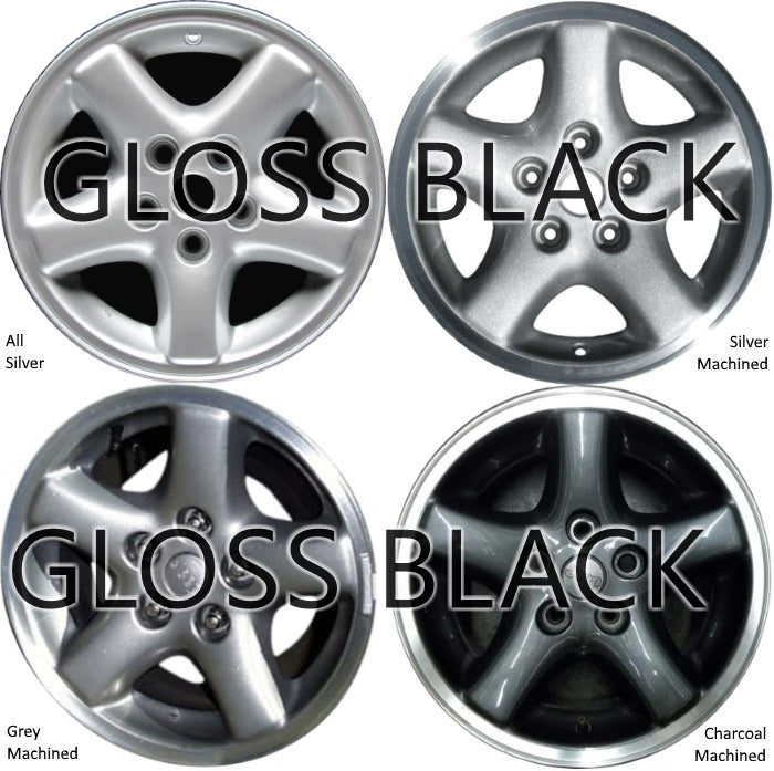 Jeep 15" Gloss Black OEM Rim Wheel 9018 1997-2001