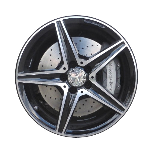 Mercedes-Benz 18" Black Machined OEM Rim Wheel 85445 A2054014800