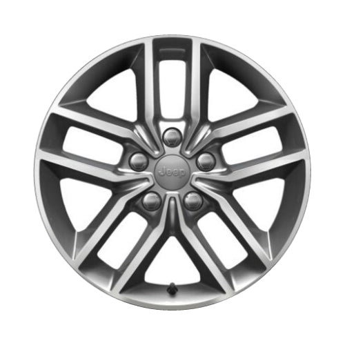 Jeep 18" Grey Polished OEM Rim Wheel 9164 5XK991STAA 4755529AA