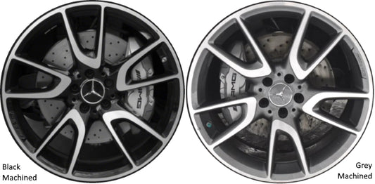 Mercedes-Benz 20" Machine Black Accents OEM Rim Wheel 85544 A2134012500 2017, 2017-2018, 2019-2022