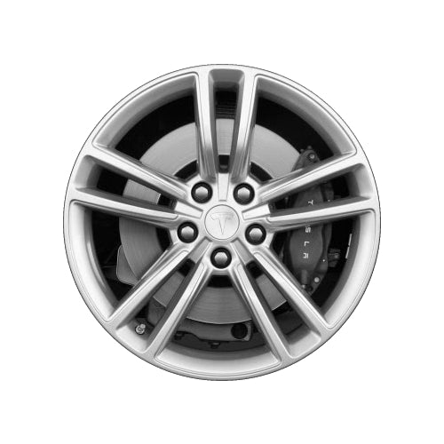 Tesla 19" Silver OEM Rim Wheel 98910 600721400d