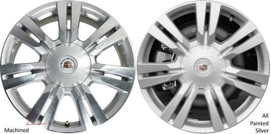 Cadillac 18" Silver Machined OEM Rim Wheel 4664 9597414